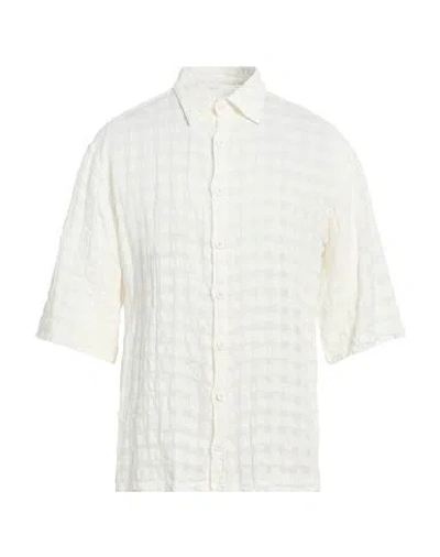 Costumein Man Shirt Off White Size 44 Linen, Cotton