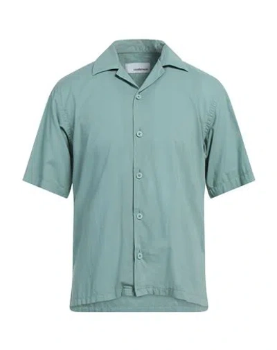 Costumein Man Shirt Sage Green Size 40 Cotton