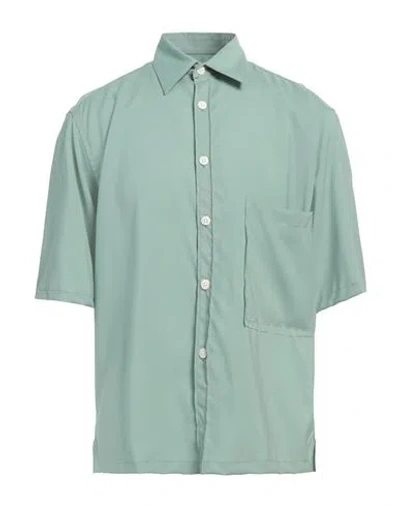 Costumein Man Shirt Sage Green Size 40 Virgin Wool