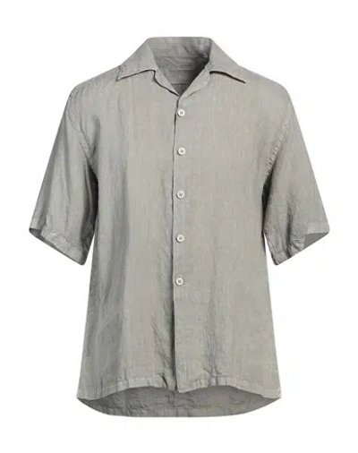 Costumein Man Shirt Sage Green Size 44 Linen