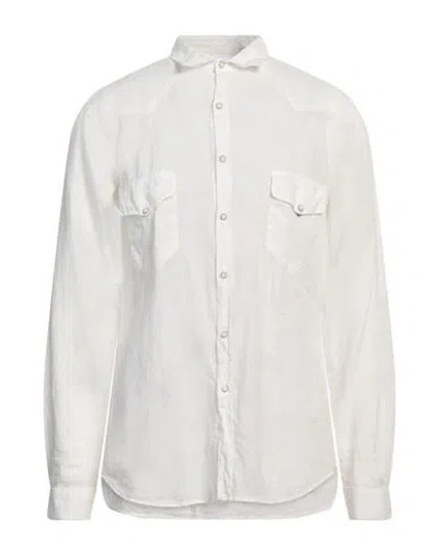 Costumein Man Shirt White Size 46 Linen