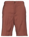 Costumein Man Shorts & Bermuda Shorts Brown Size 36 Virgin Wool