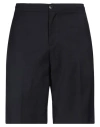 Costumein Miaky B Shorts In Black Linen In Blue
