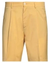 Costumein Man Shorts & Bermuda Shorts Mustard Size 38 Cotton, Elastane In Yellow