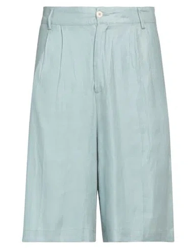Costumein Man Shorts & Bermuda Shorts Sky Blue Size 34 Linen, Cotton