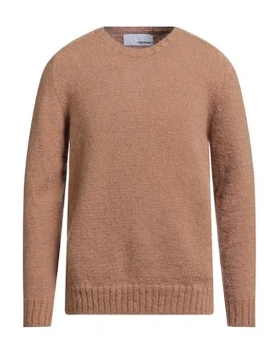 Costumein Man Sweater Camel Size M Superkid Mohair, Polyamide, Elastane In Brown