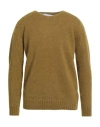 Costumein Man Sweater Khaki Size Xl Superkid Mohair, Polyamide, Elastane In Brown