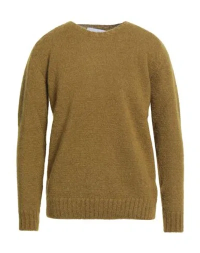 Costumein Man Sweater Khaki Size Xl Superkid Mohair, Polyamide, Elastane In Brown