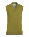 Costumein Man Sweater Military Green Size Xl Merino Wool In Green