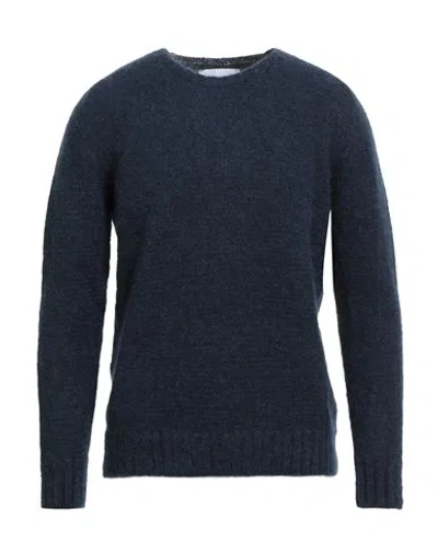 Costumein Man Sweater Navy Size Xl Superkid Mohair, Polyamide, Elastane In Blue