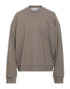 Costumein Man Sweatshirt Midnight Blue Size Xl Virgin Wool, Polyamide In Brown