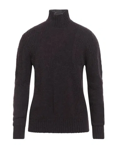 Costumein Man Turtleneck Plum Size L Polyamide, Alpaca Wool, Merino Wool
