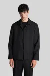 Costumein Mike Shirt In Black Wool In Black