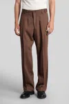 Costumein Norrie Pants In Brown Wool In Brown