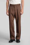 Costumein Norrie Pants In Brown Wool In Brown