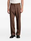 Costumein Norrie Pants In Brown Wool In Brown