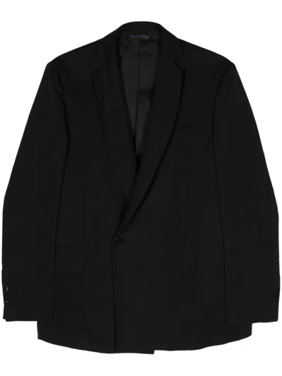 Costumein Notched-lapels Single-breasted Blazer In Black
