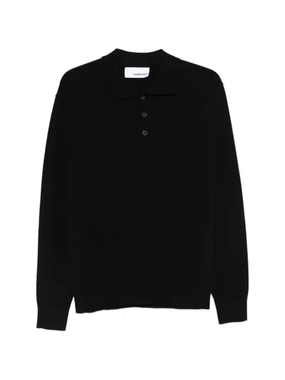 Costumein Pablo Buttoned Polo Shirt In Black