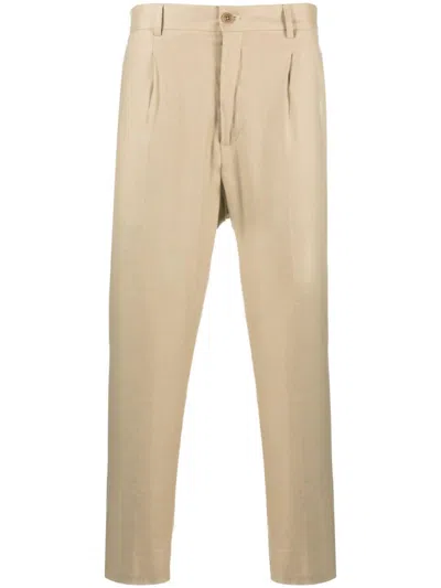 Costumein Pleated Straight-leg Trousers In Neutrals