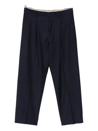 Costumein Vincent Pleated Trousers In Blue