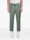 Costumein Valerio Pants In Green Wool In Grün