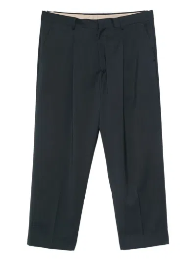 Costumein Pleated Wool Trousers In Blue