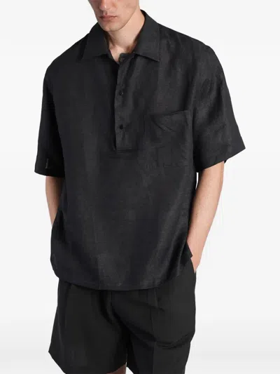 Costumein Polx Short-sleeve Polo Shirt In Black