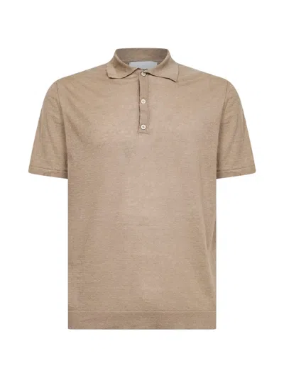 Costumein Putri Buttoned Short-sleeve Polo Shirt In Neutral