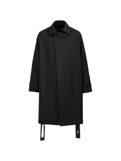 Costumein Riko Belted Wool Trench Coat In Black