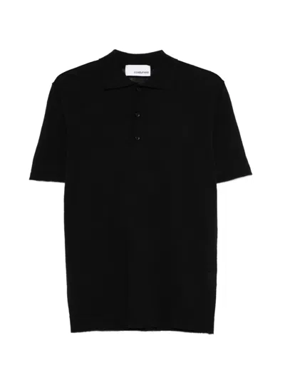 Costumein Short-sleeve Polo Shirt In Black