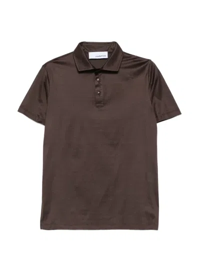 Costumein Short-sleeve Polo Shirt In Brown