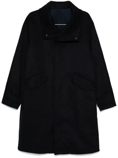 Costumein Single-breasted Coat In Blue