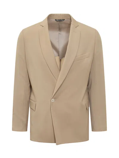 Costumein Single Breasted Blazer In Beige