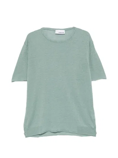 Costumein Sofia Fine-knit T-shirt In Animal Print