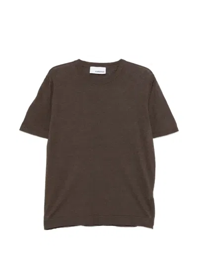 Costumein Sofia Short-sleeve Top In Brown