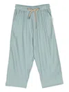Costumein Straight-leg Drawstring Trousers In Blue