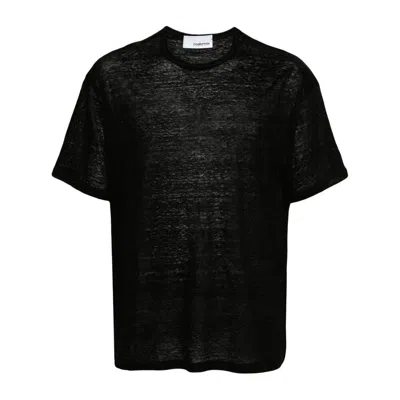 Costumein Man T-shirt Black Size Xxl Linen