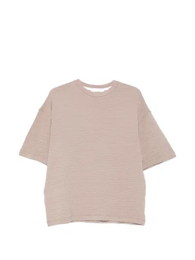 Costumein Textured T-shirt In Neutral