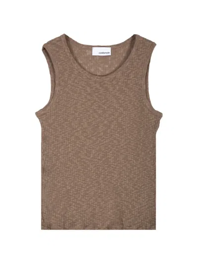 Costumein Toby Ribbed-knit Tank Top In Multi
