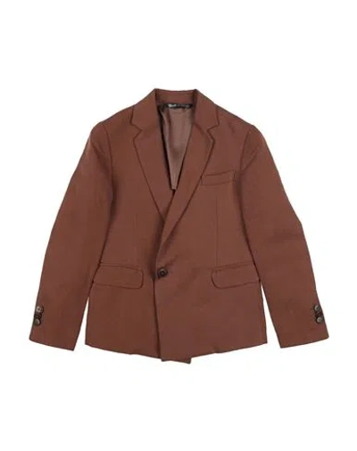 Costumein Babies'  Toddler Boy Blazer Brown Size 6 Lyocell, Linen