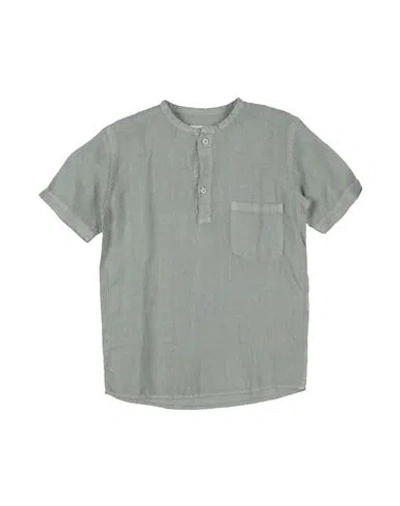 Costumein Babies'  Toddler Boy Shirt Sage Green Size 6 Linen In Gray