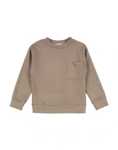 Costumein Babies'  Toddler Boy Sweatshirt Taupe Size 4 Virgin Wool, Polyamide In Brown