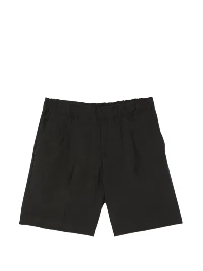Costumein Tony Elasticated-waist Pleated Shorts In Black