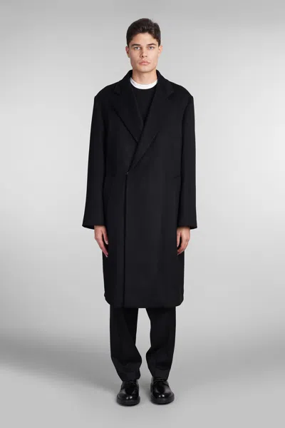 Costumein Tristan Coat In Black Wool