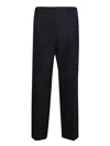 Costumein Vincent 1 Pince Trousers In Black In Black