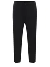Costumein Trousers  Valerio Made Of Wool Canvas In Nero