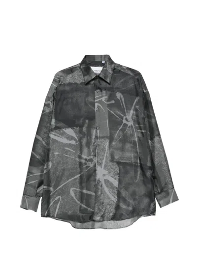 Costumein Valentino Abstract Shirt In Gray