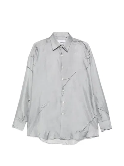 Costumein Valentino Buttoned Shirt In Gray