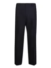 Costumein Vincent 1 Pince Trousers In Black In Black