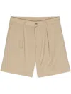 Costumein Interwoven Wool Shorts In Neutrals